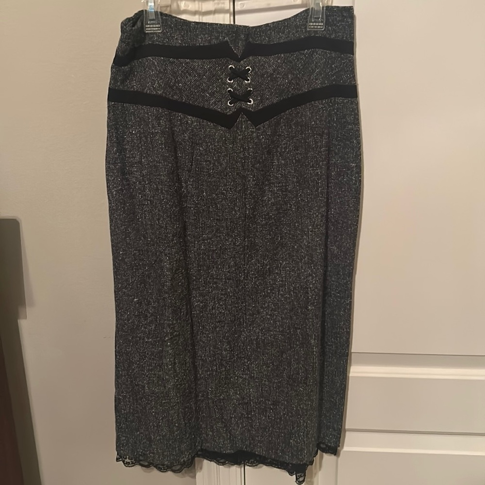 Black pencil skirt